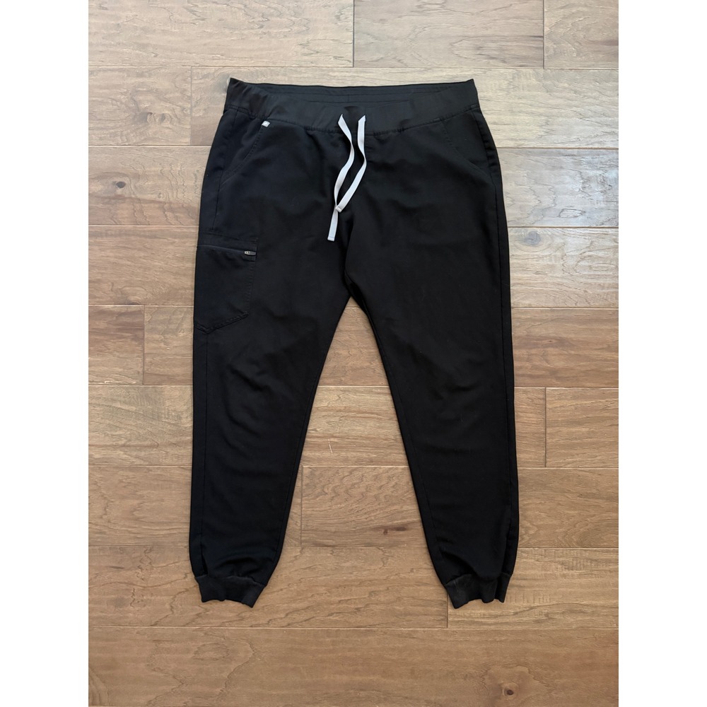 FIGS Scrub Joggers Womens XXL Tall Black Technical Stretch Zamorra Cargo Pants